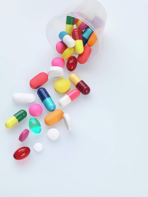 Capsule Art Print featuring the photograph Pills #30 by Tek Image