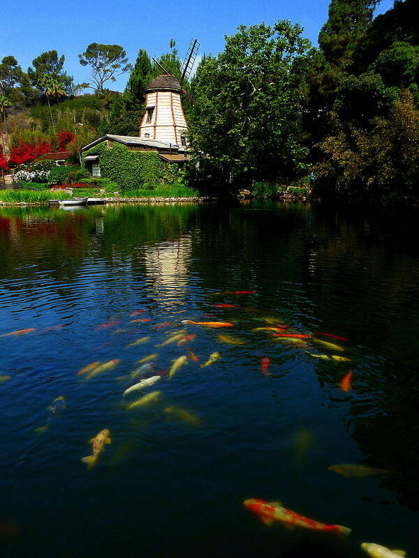 Lake Shrine Temple Art Print featuring the photograph Lake Shrine Temple #5 by Jeff Lowe