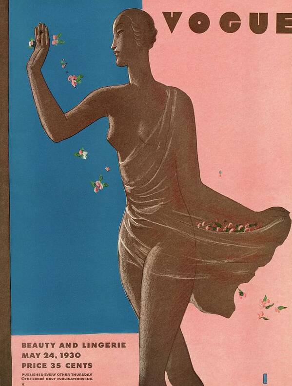 Fashion Art Print featuring the photograph A Vintage Vogue Magazine Cover Of A Woman #8 by Eduardo Garcia Benito