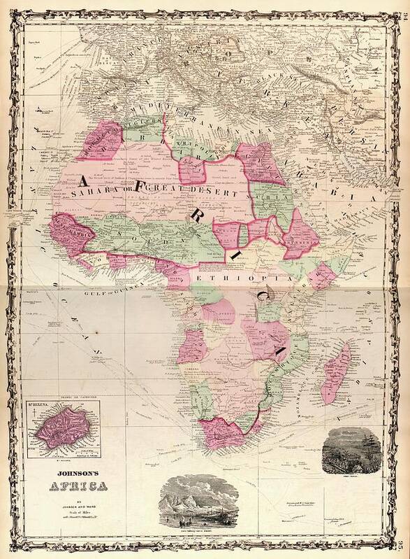 Africa Art Print featuring the photograph Map Of Africa #8 by Library Of Congress, Geography And Map Division