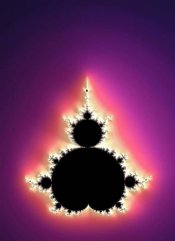 Abstract Art Print featuring the photograph Mandelbrot Fractal #9 by Alfred Pasieka