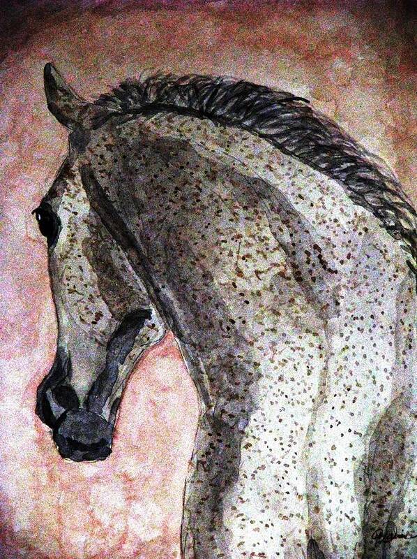 Horse Art Print featuring the painting A New Dawn by Angela Davies