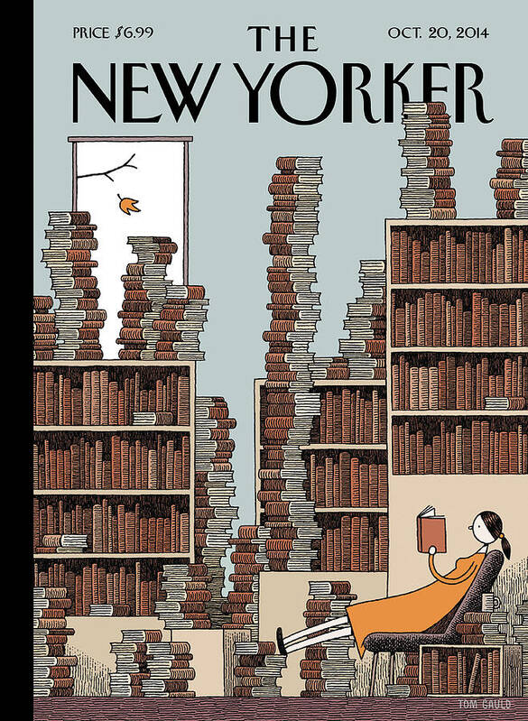 Books Art Print featuring the painting Fall Library by Tom Gauld