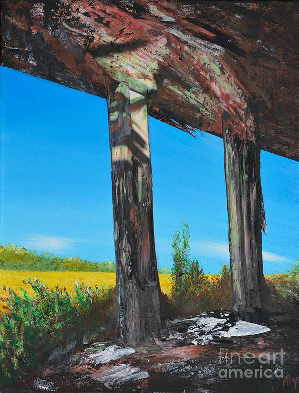 Abandoned Art Print featuring the painting Abandoned by Alys Caviness-Gober