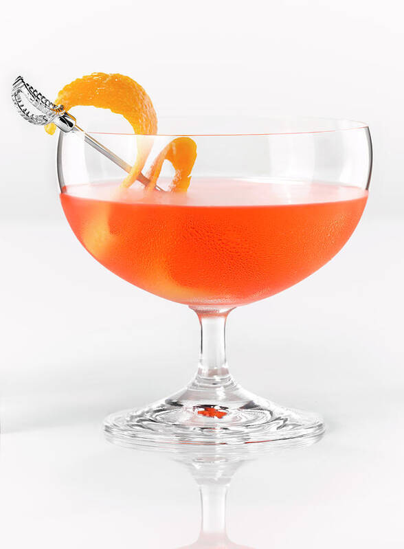 Orange Color Art Print featuring the photograph Alcohol Cocktail by Brian Macdonald