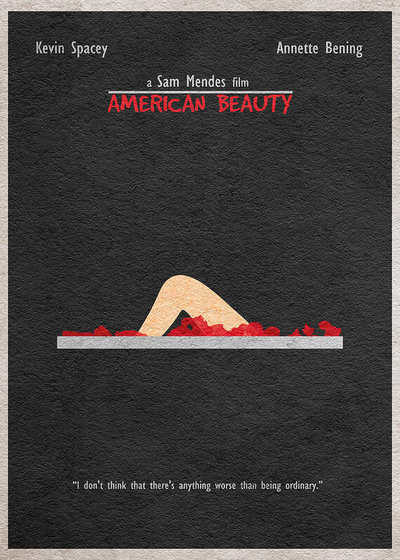 American Beauty Art Print featuring the digital art American Beauty by Inspirowl Design