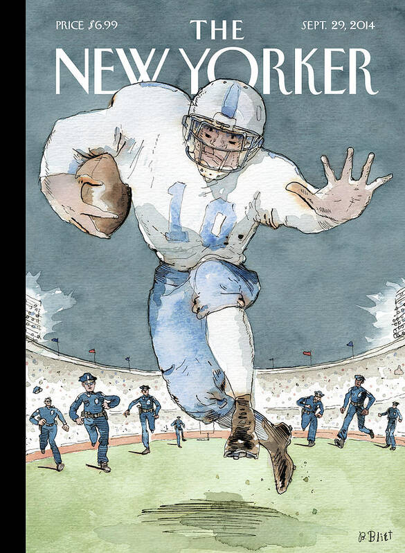 Nfl Art Print featuring the painting Illegal Procedure by Barry Blitt