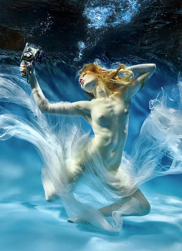Underwater Art Print featuring the photograph Aqua-theatre by 
