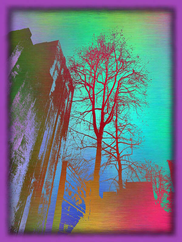 Arbor Art Print featuring the digital art Arbor In The City 2 by Tim Allen