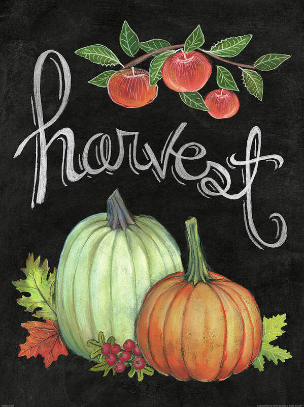 Autumn Art Print featuring the painting Autumn Harvest Iv by Mary Urban