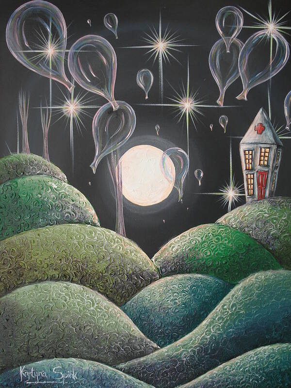 Balloons Art Print featuring the painting Balloon Hospital II by Krystyna Spink