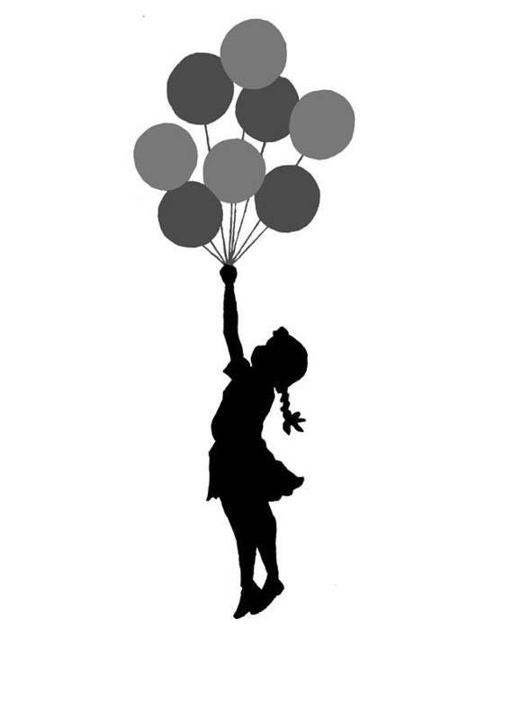 Balloons Art Print featuring the photograph Balloons Girl by Munir Alawi