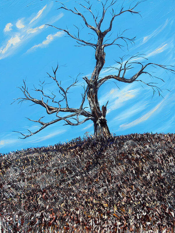 Tree Art Print featuring the painting Battle Scars by Meaghan Troup