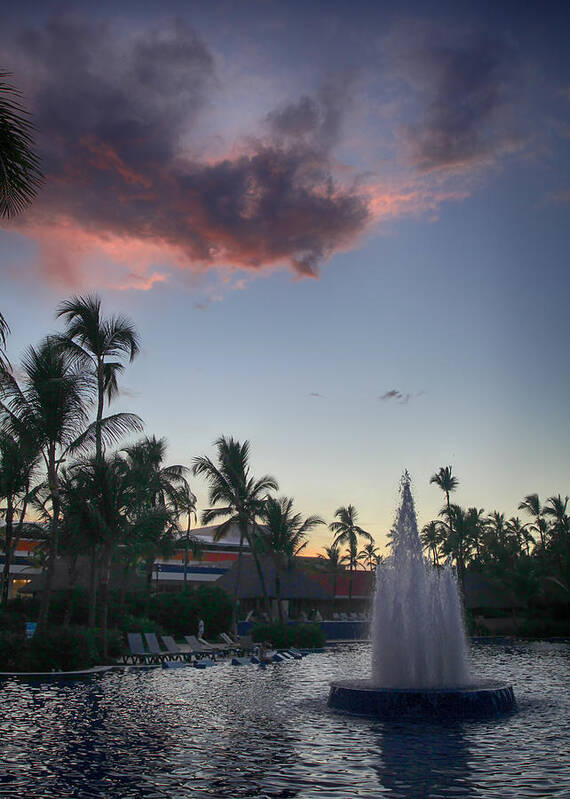Barcelo Bavaro Beach Hotel Art Print featuring the photograph Beautiful Endings by Laurie Search