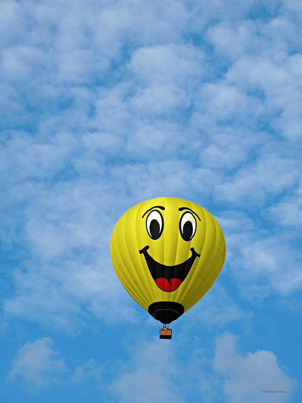 Blue-sky Ballooning 4 Art Print featuring the photograph Blue-sky Ballooning 4 by Dark Whimsy