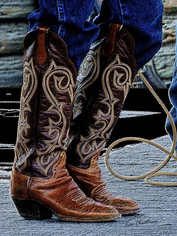 Cowboy Boot Art Print featuring the photograph Boot 2 by Kae Cheatham