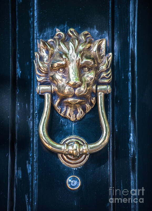 Charleston Art Print featuring the photograph Brass Door Knocker by Dale Powell