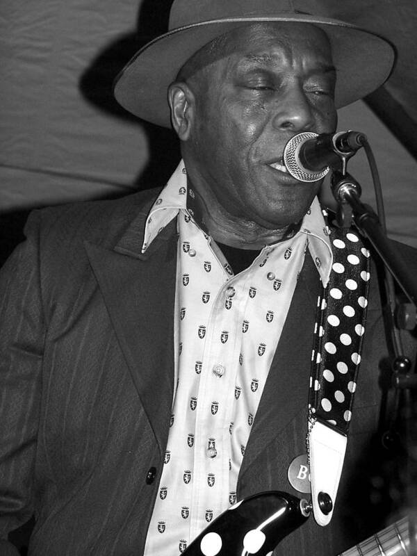 Buddy Guy Art Print featuring the photograph Buddy Guy Sings the Blues by Ginger Wakem