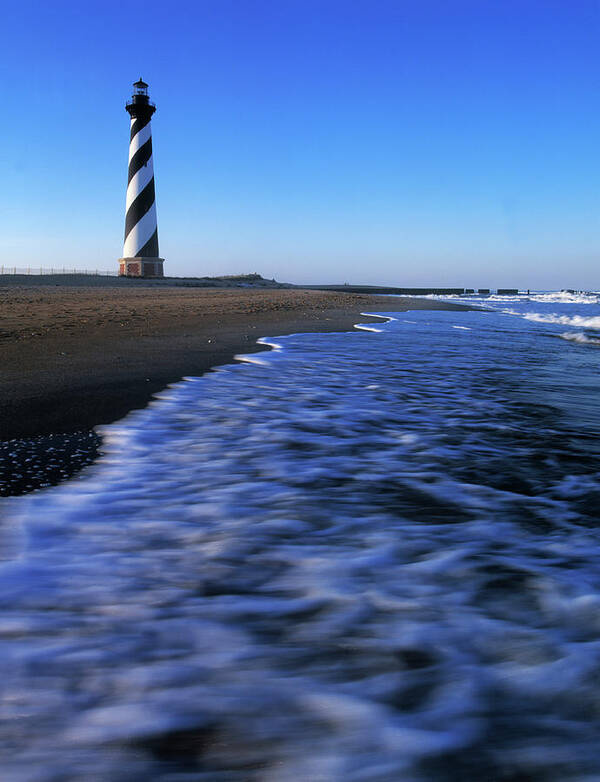 Photography Art Print featuring the photograph Cape Hatteras Lighthouse On The Coast by Panoramic Images