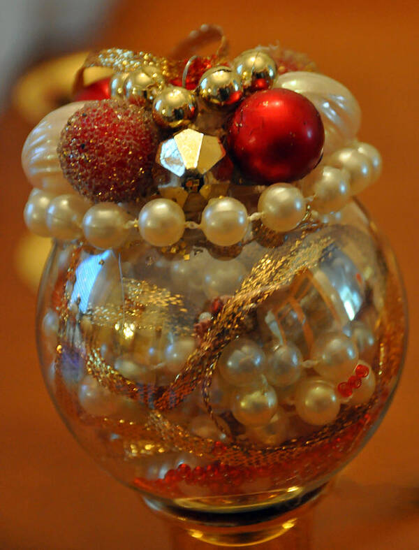 Teresa Blanton Art Print featuring the photograph Cherry Jubilee Ornament by Teresa Blanton