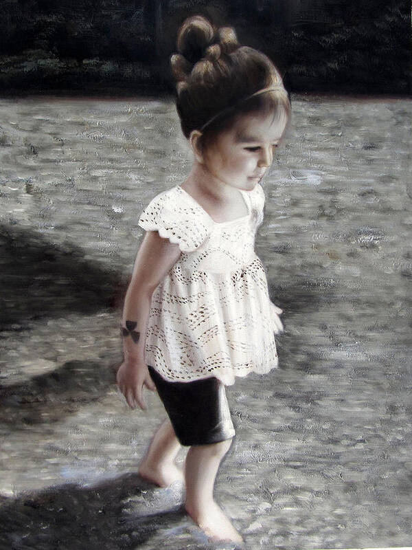 Landscape Art Print featuring the painting Child by Anny Huang