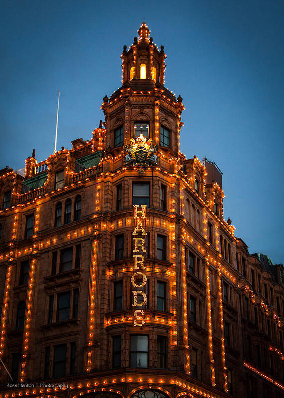 Path Art Print featuring the photograph Christmas at Harrods by Ross Henton