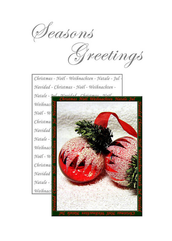 Christmas Decoration Art Print featuring the photograph Christmas Decoration 1 by Helene U Taylor