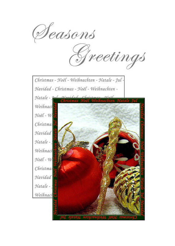 Christmas Decoration Art Print featuring the photograph Christmas Decoration 3 by Helene U Taylor