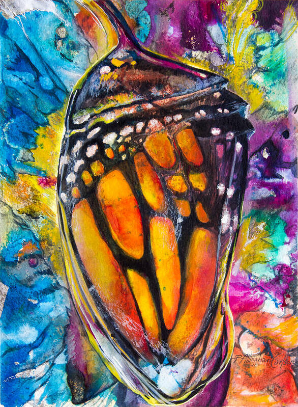 Monarch Art Print featuring the painting Chrysalis by Patricia Allingham Carlson
