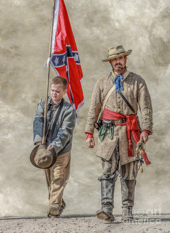 Confederate Sons Art Print featuring the digital art Confederate Sons by Randy Steele