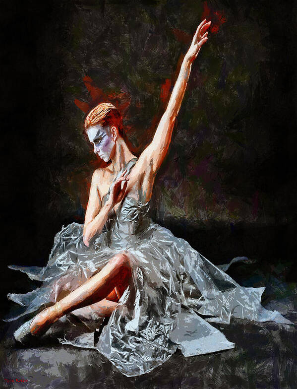 Dance Art Print featuring the painting Danse Macabre by Tyler Robbins