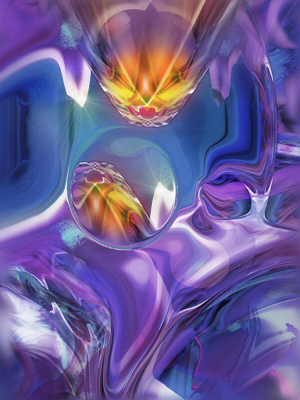 Diamond Dance Art Print featuring the digital art Diamond Dance by Steve Sperry