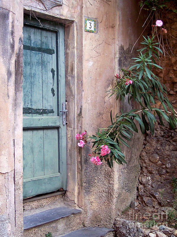 Portofino Art Print featuring the photograph Rustic Portofino Door by Roche Fine Art