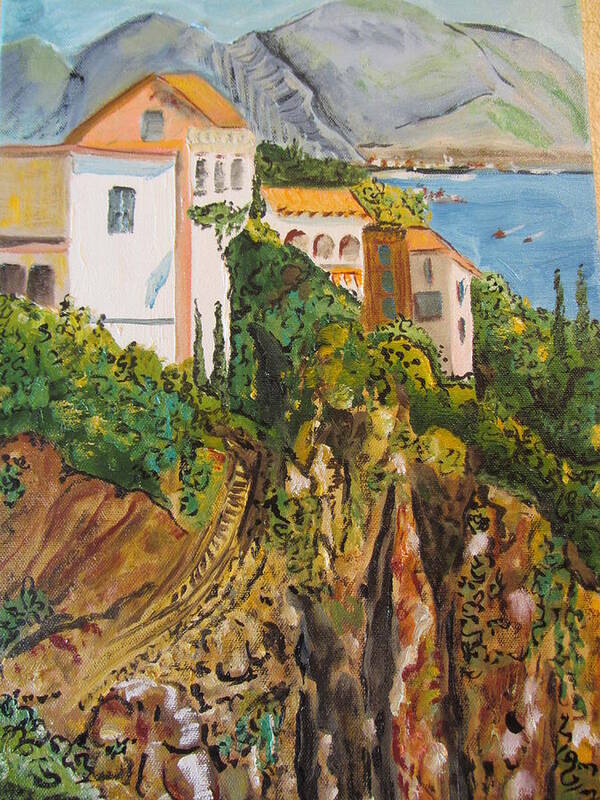 Mediterranean Art Print featuring the painting Dream Vacation by Dody Rogers