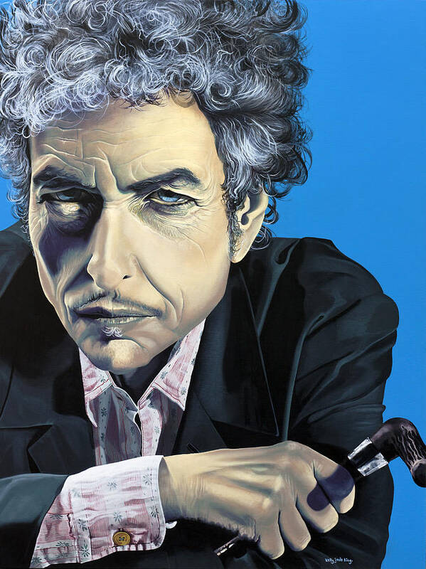 Bob Dylan Art Print featuring the painting Dylan by Kelly King