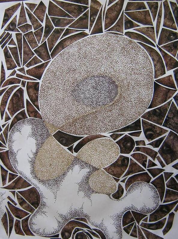 Stipple Art Print featuring the mixed media Edible Dreams by Pamela Henry