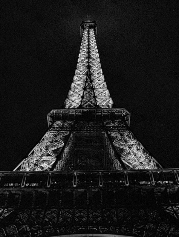 Eiffel Art Print featuring the photograph Eiffel Tower Stark by Robert Meyers-Lussier