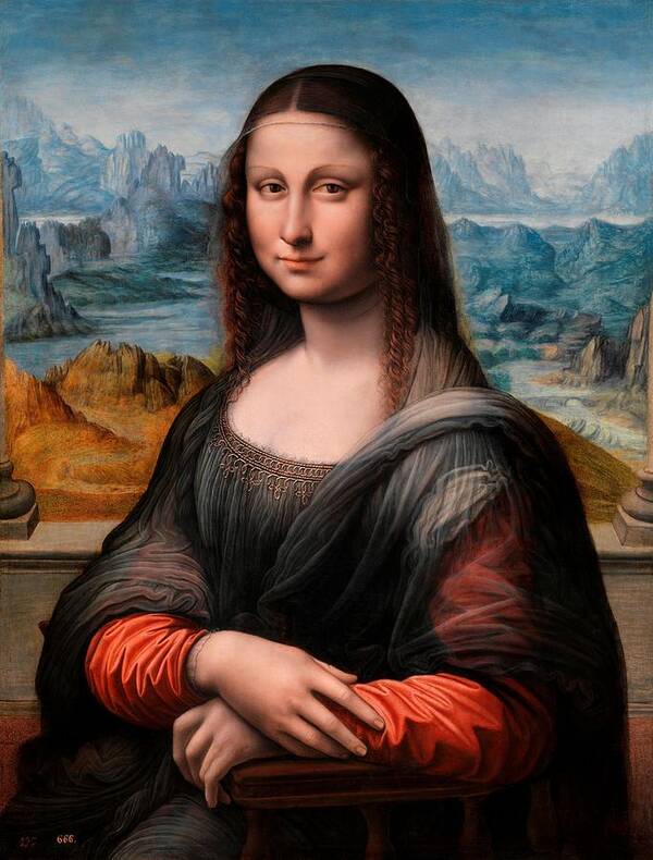 Leonardo Da Vinci Art Print featuring the painting El Prado La Gioconda by Leonardo da Vinci