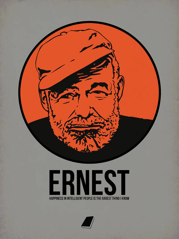 Author Art Print featuring the digital art Ernest Poster 1 by Naxart Studio