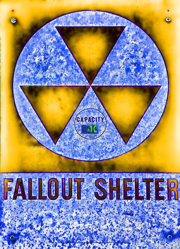 Fallout Art Print featuring the photograph Fallout Shelter Abstract 4 by Stephen Stookey