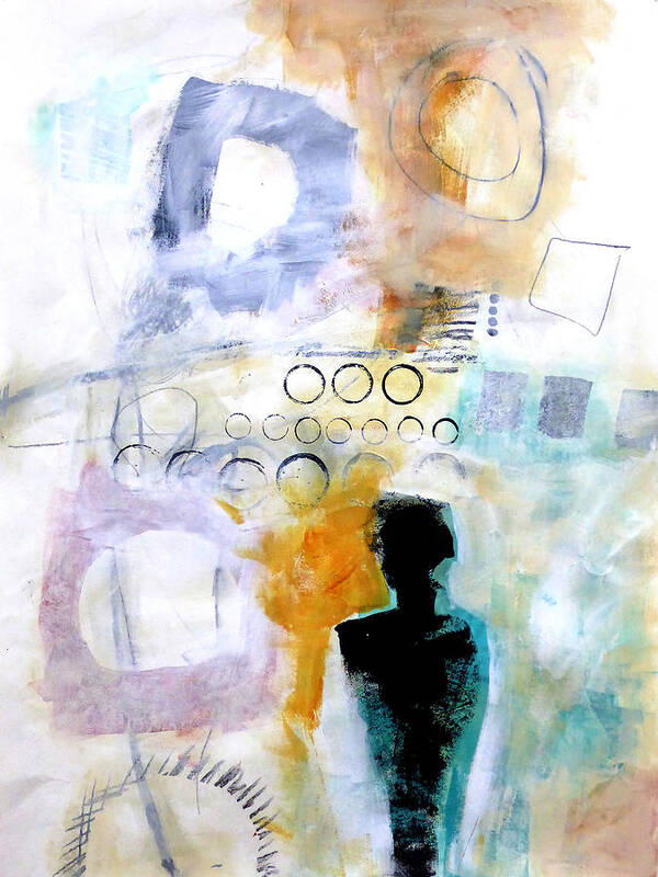 Keywords: Abstract Art Print featuring the painting Figure 1 by Jane Davies