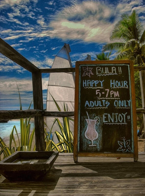 Bula Art Print featuring the photograph Five O'Clock Somewhere by Eye Olating Images