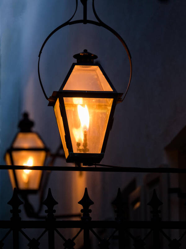 Gas Art Print featuring the photograph Gas Lights by David Kay