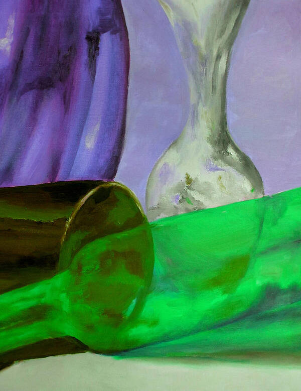 Still Life Art Print featuring the painting Glass Art by Lisa Boyd
