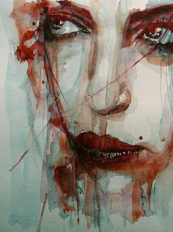Face Art Print featuring the painting Goodbye To Love by Paul Lovering