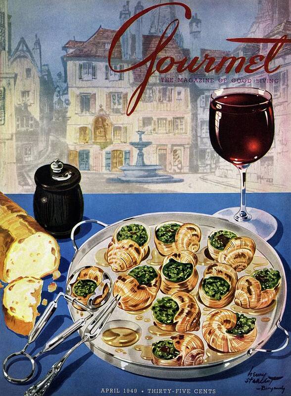 Food Art Print featuring the photograph Gourmet Cover Illustration Of A Platter by Henry Stahlhut