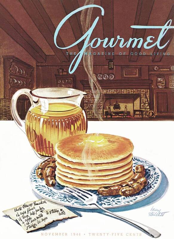 Food Art Print featuring the photograph Gourmet Cover Of Pancakes by Henry Stahlhut