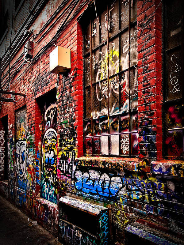 Graffiti Art Print featuring the photograph Graffiti Alley by James Howe