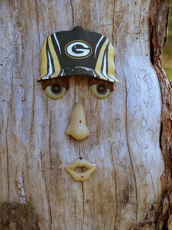 Green Bay Art Print featuring the photograph Green Bay Packer Humor by Kay Novy