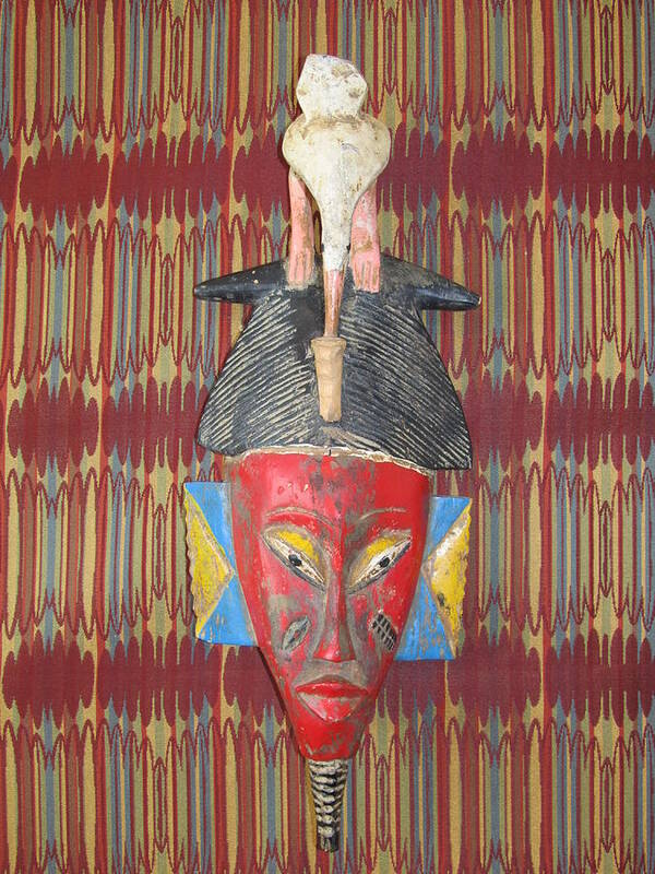 Guro Tribal Bird Mask Art Print